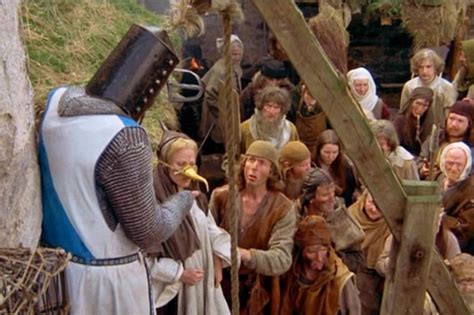 The absurdity of Monty Python's witch scene script dialogue and its impact on comedy writing